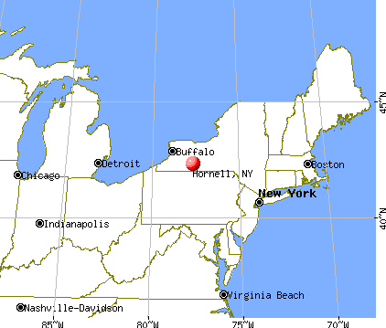 Hornell Map Image