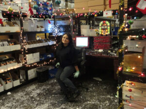 It &Quot;Snowed&Quot; In Angie's Cubicle. 