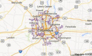 Columbus OH Map Image