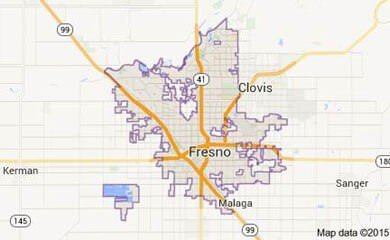Fresno CA Map Image