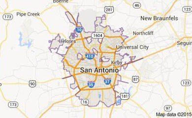 San Antonio map