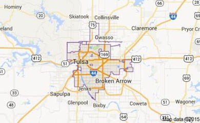 Tulsa OK Map Image