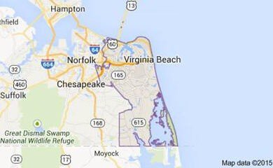 Virginia Beach VA Map Image