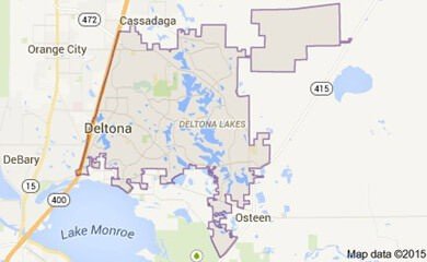 Deltona Fl Map Image