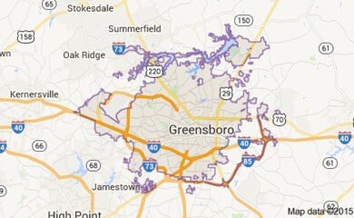 Greensboro Nc Map