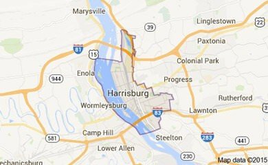 Harrisburg Pa Map Image