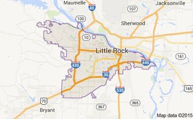 Little Rock Ar Map Image