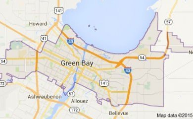 green-bay-wi-map
