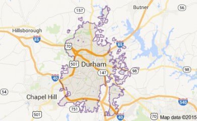 Durham Nc Map Image