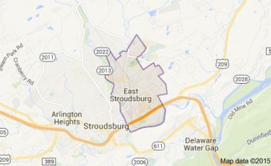 East Stroudsburg Pa Map Image