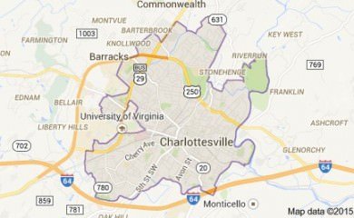 Charlottesville Va Map Image