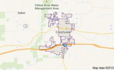 Crestview fl Map Image
