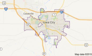 Iowa City Ia Map Image