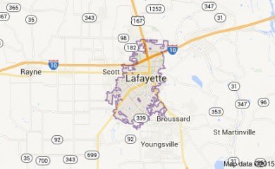 Lafayette La Map Image