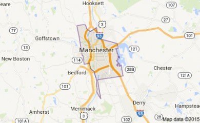 Manchester Nh Map Image