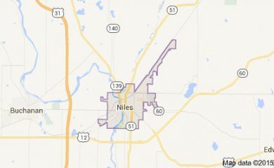 Niles Mi Map