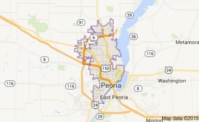 Peoria il Map Image