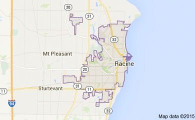 Racine Wi Map