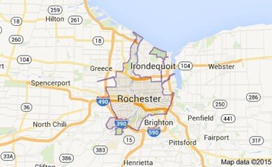rochester on map