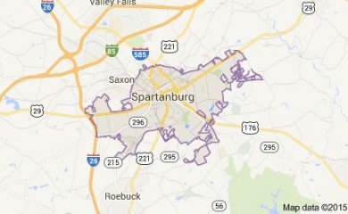 Spartanburg Map Image