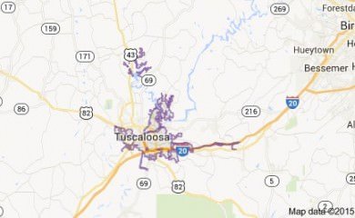 Tuscaloosa Map Image