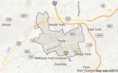 York Pa Map Image