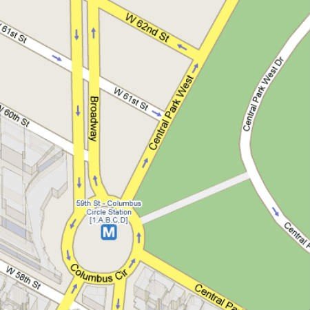 Columbus Circle Map