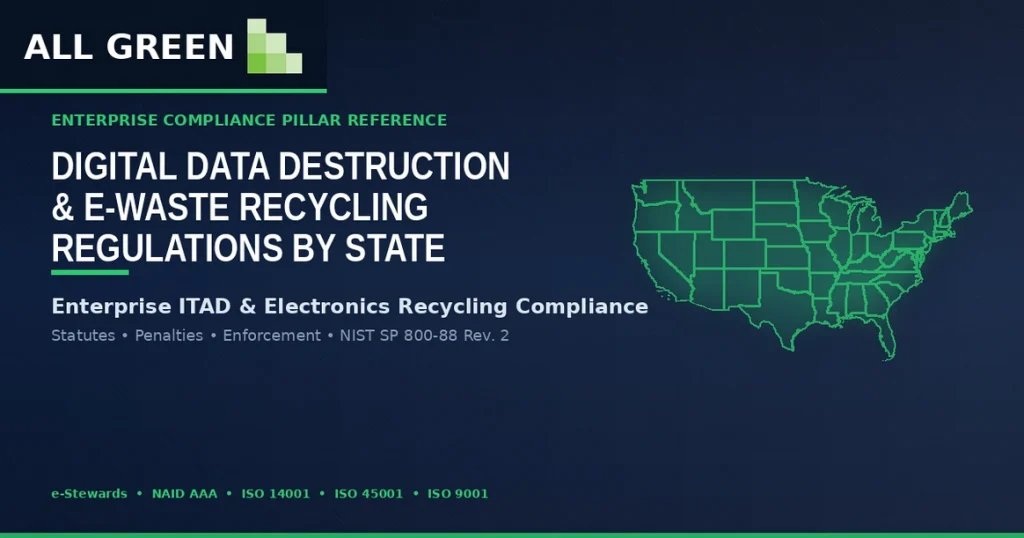 Digital Data Destruction &Amp;Amp; E-Waste Recycling Regulations And Laws By State Wise