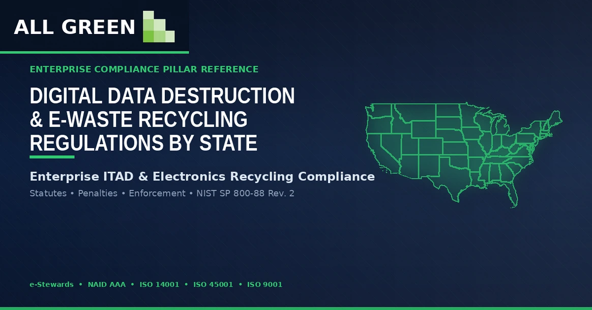 Digital Data Destruction &Amp; E-Waste Recycling Regulations And Laws By State Wise