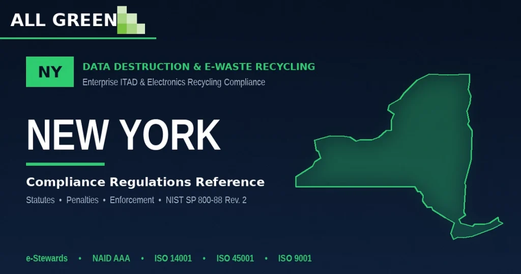 New York Data Destruction &Amp; E-Waste Recycling Compliance Regulations