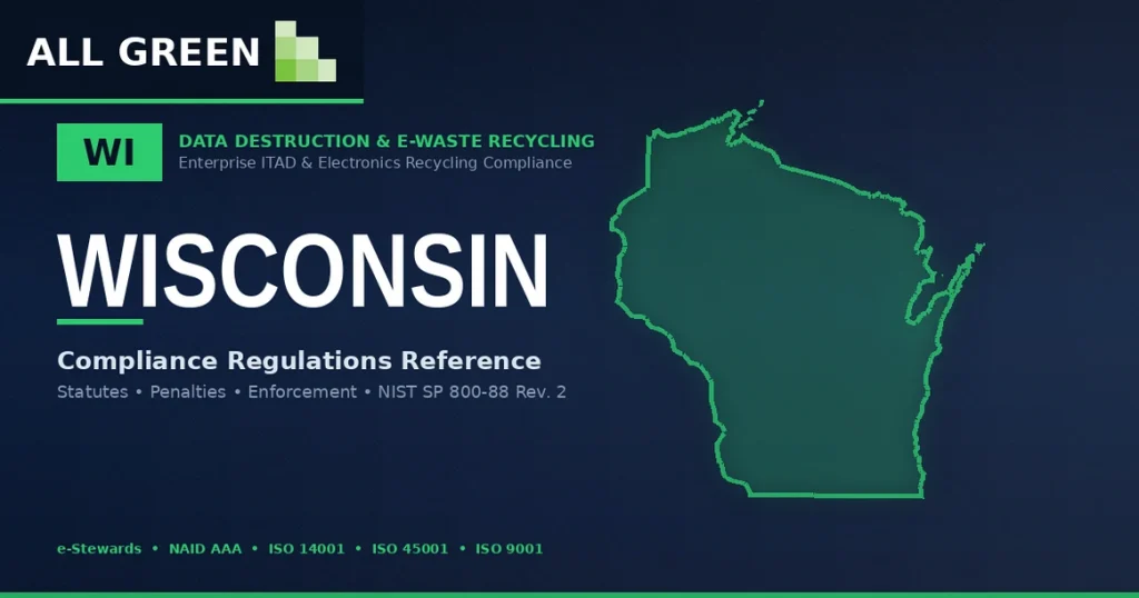 Wisconsin Data Destruction &Amp;Amp; E-Waste Recycling Compliance Regulations