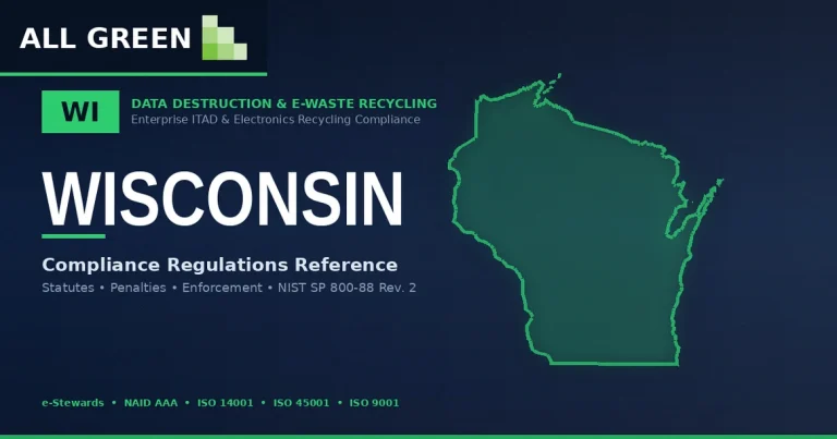 Wisconsin IT Asset Disposition (ITAD), Data Destruction, and Electronics Recycling Compliance