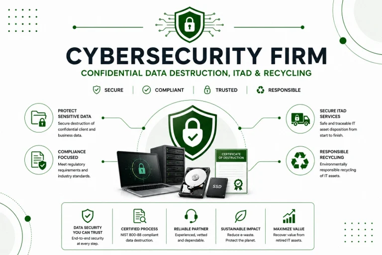 Cybersecurity Firm Confidential Data Destruction, ITAD and Recycling
