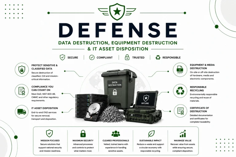 Defense Data Destruction, Equipment Destruction and IT Asset Disposition