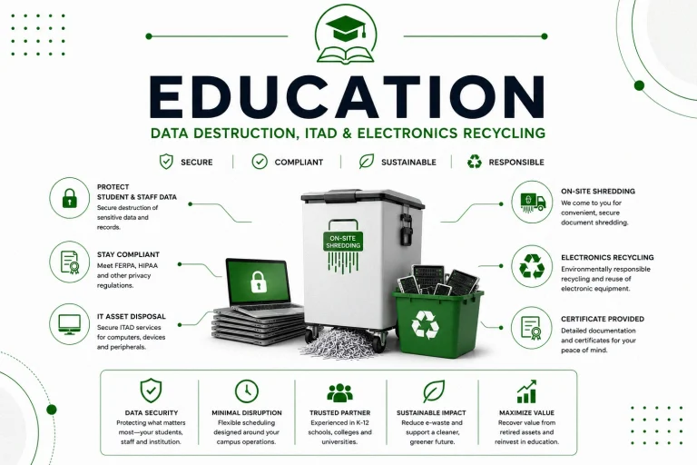 Education Data Destruction, ITAD and Electronics Recycling