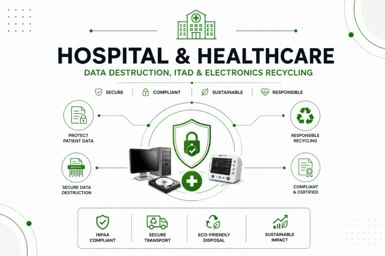 Hospital and Healthcare Data Destruction, ITAD and Electronics Recycling