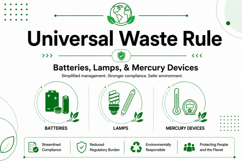 Universal Waste Rules For Batteries, Lamp And Mercury Devices